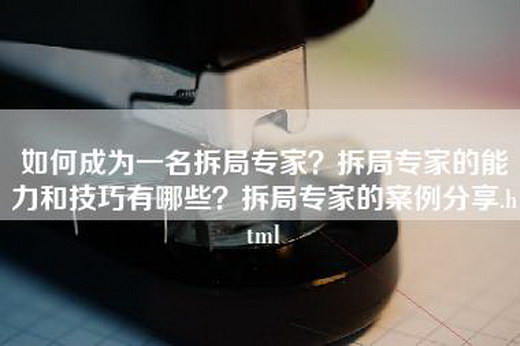 如何成为一名拆局专家？拆局专家的能力和技巧有哪些？拆局专家的案例分享.html