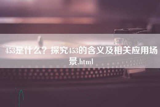 453是什么？探究453的含义及相关应用场景.html