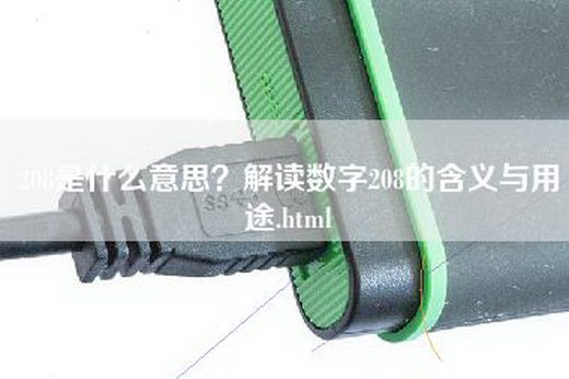 208是什么意思？解读数字208的含义与用途.html