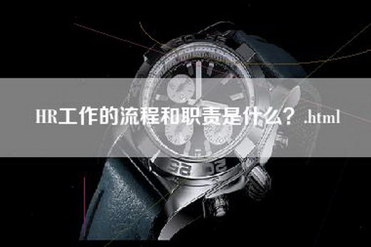 HR工作的流程和职责是什么？.html