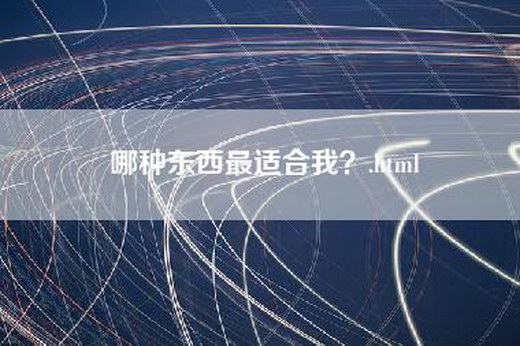 哪种东西最适合我？.html